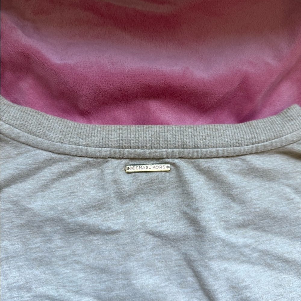 Michael Kors Beige Crew Top - Picture 8 of 8